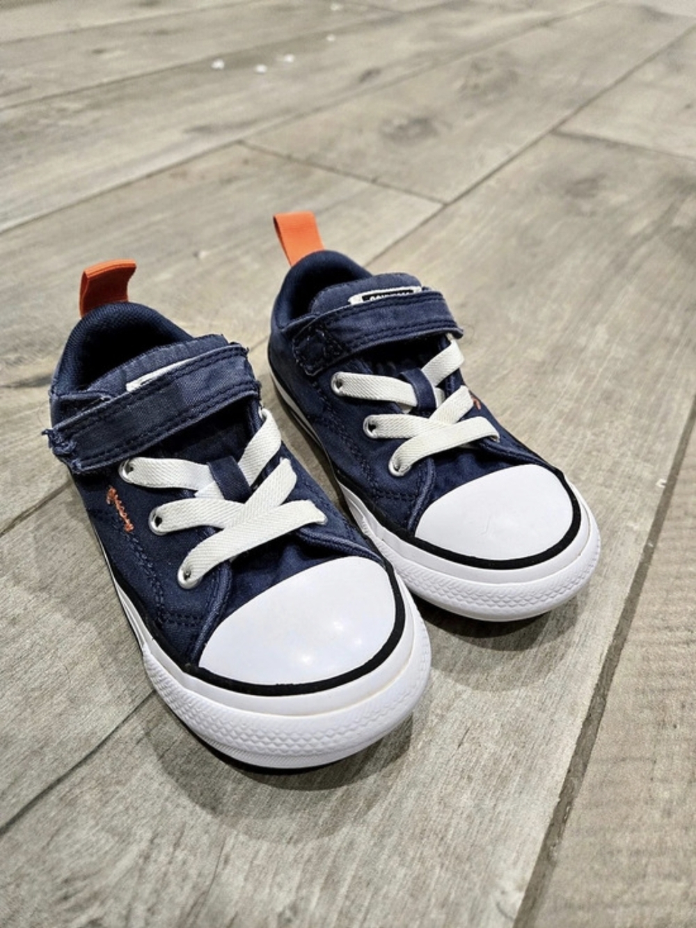 Converse Chuck Taylor All Star Street Ox Toddler Blue & White Sneakers Baby US 9
